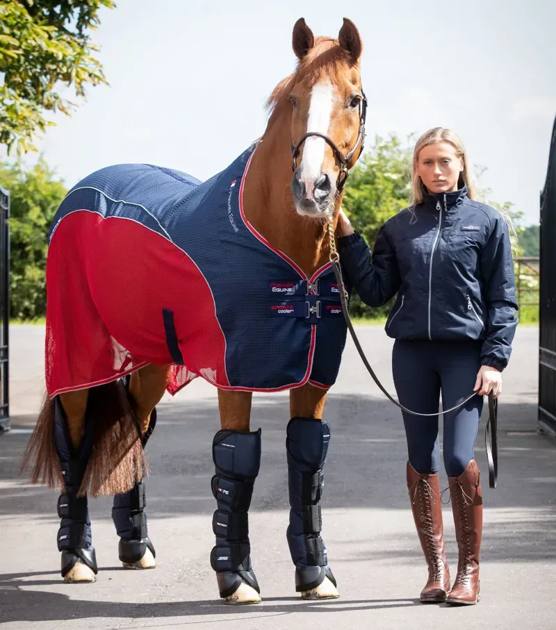 Premier Equine Sports Cooler Rug in Navy-1