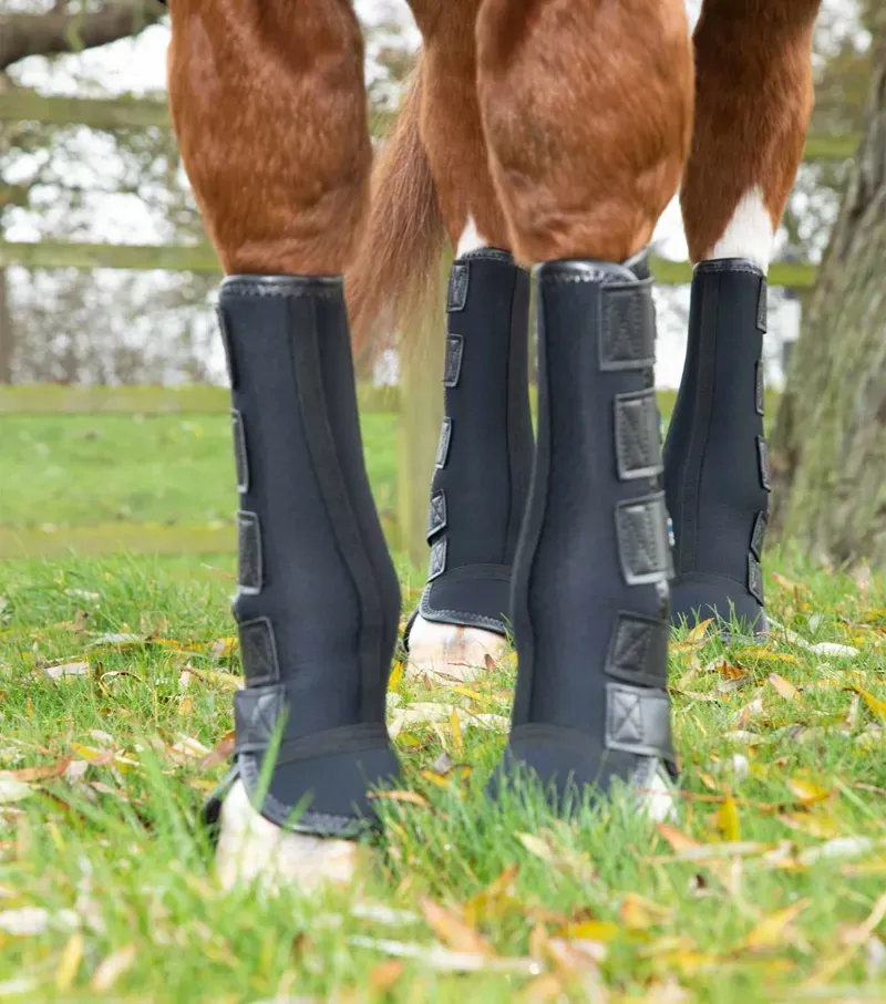 Premier Equine Turnout Mud Fever Boots Black-4