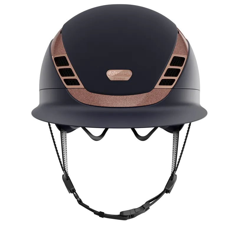 Pikeur Abus AirLuxe SUPREME Lady Vizor Helmet - Midnight Blue Rose Gold-3