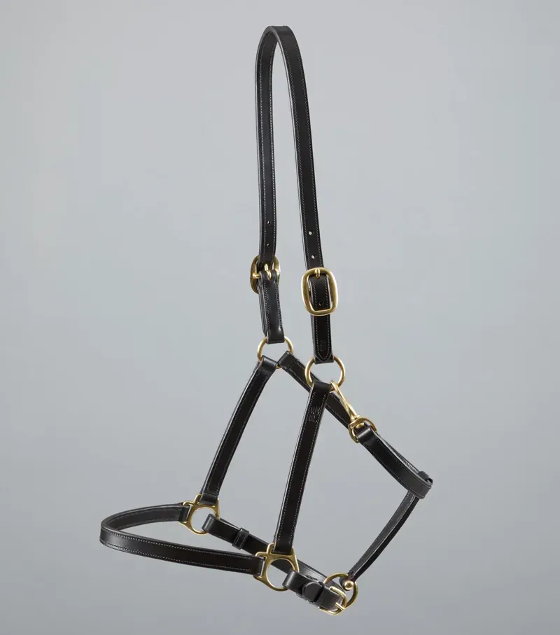 Pasco Plain Leather Head Collar / Brown-3