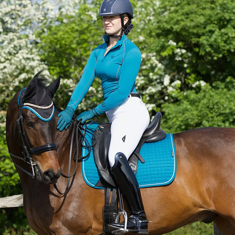 Woof Wear Dressage Saddle Cloth - Turquoise -1