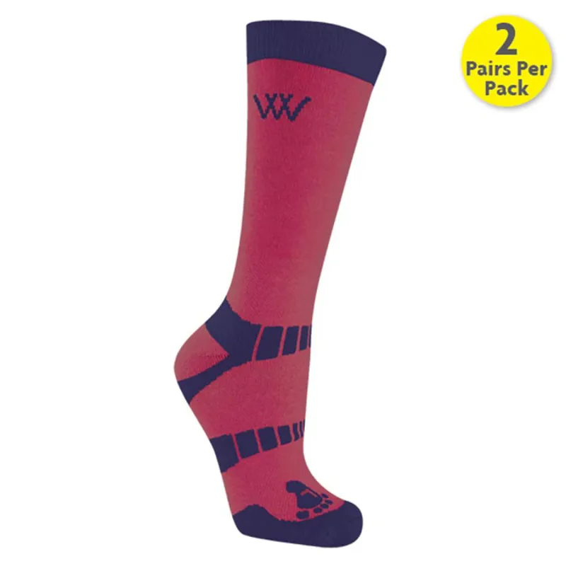 Woof Wear Short Bamboo Waffle Riding Socks - Shiraz