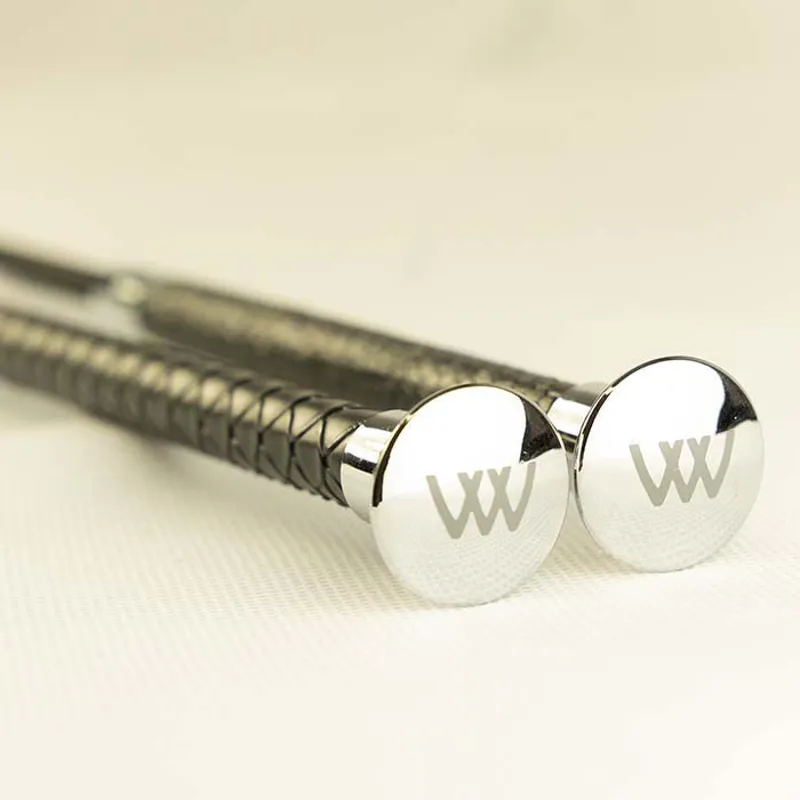 Woof Wear Reptile Dressage Whip - Black/Silver-2