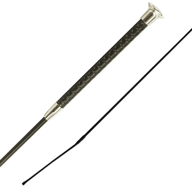 Woof Wear Reptile Dressage Whip - Black/Silver