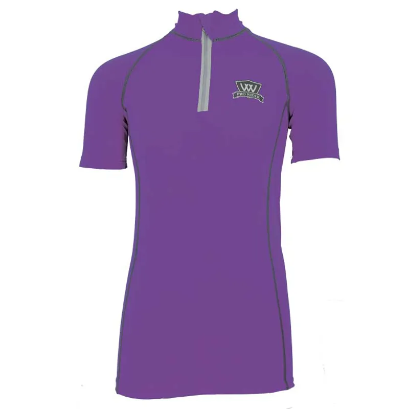 Woof Wear Young Rider Short Sleeve Shirt - Ultra Violet