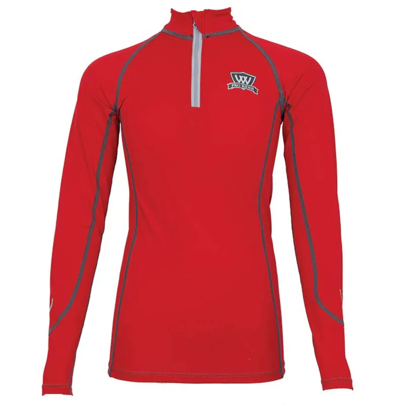 Woof Wear Young Rider Pro Performance Shirt - Royal Red