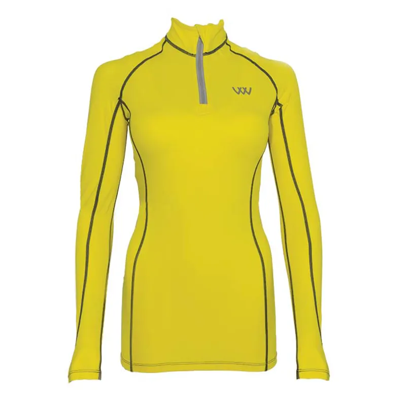 Woof Wear Performance Riding Shirt - Sunshine Yellow