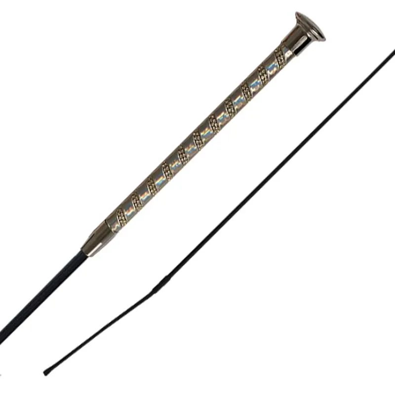 Woof Wear Shimmer Dressage Whip - Silver