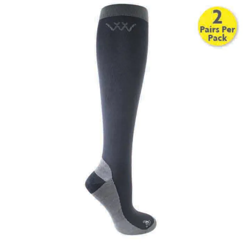 Woof Wear Competition Riding Socks - Charcoal