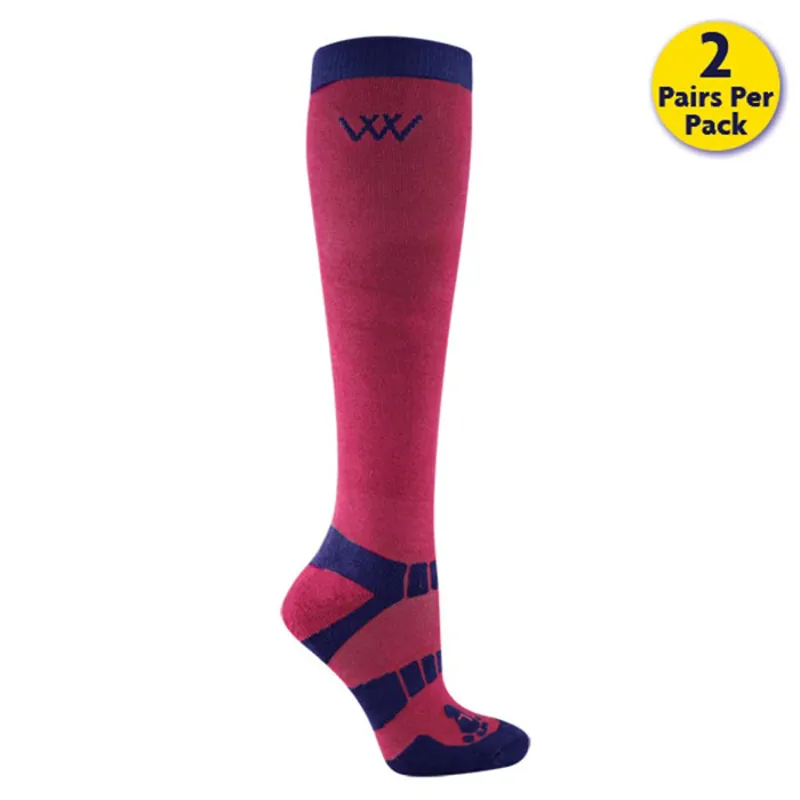 Woof Wear Winter Riding Sock - Shiraz