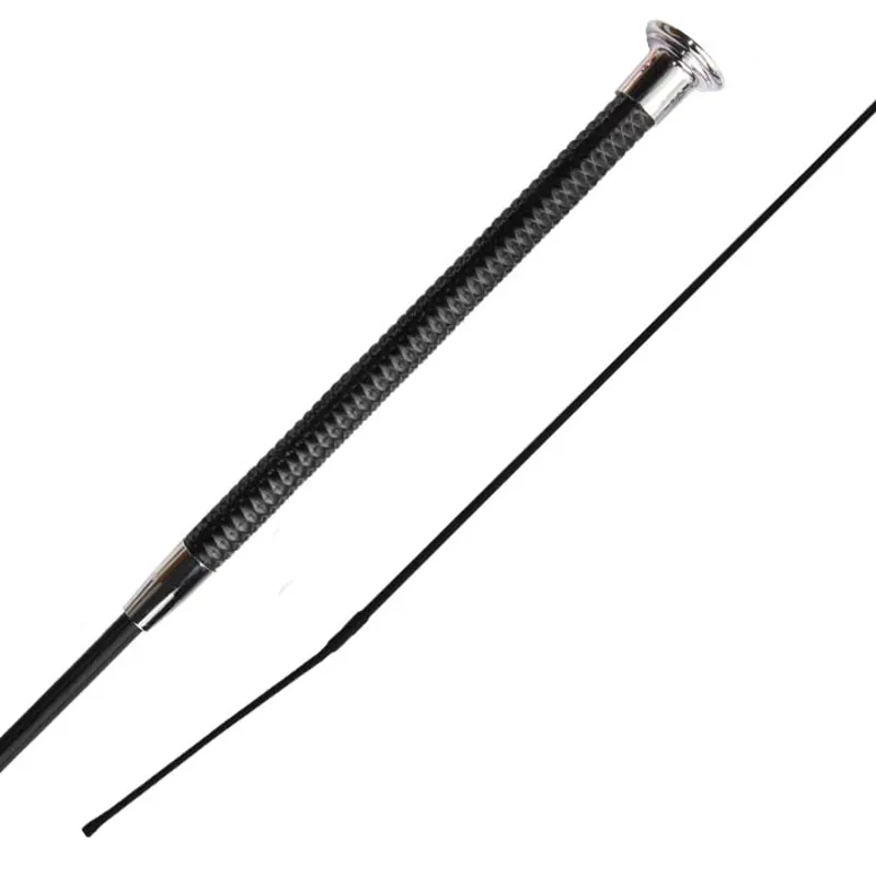 Woof Wear Diamond Dressage Whip - Black/Silver