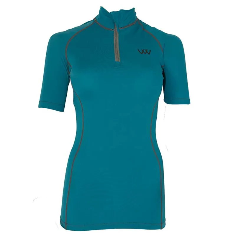 Woof Wear Short Sleeve Performance Riding Shirt - Ocean