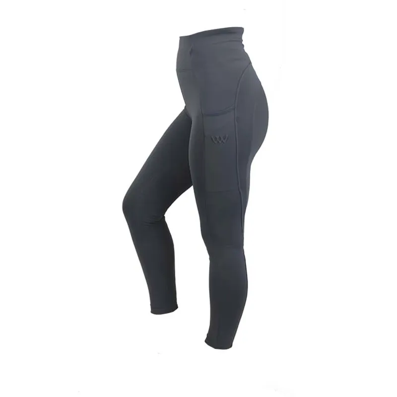 Woof Wear Original Riding Tights - Knee Patch - Slate