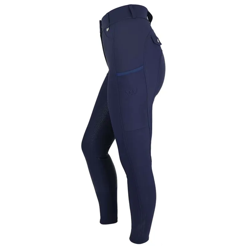 Woof Wear Hybrid Riding Tights - Full Seat - Navy