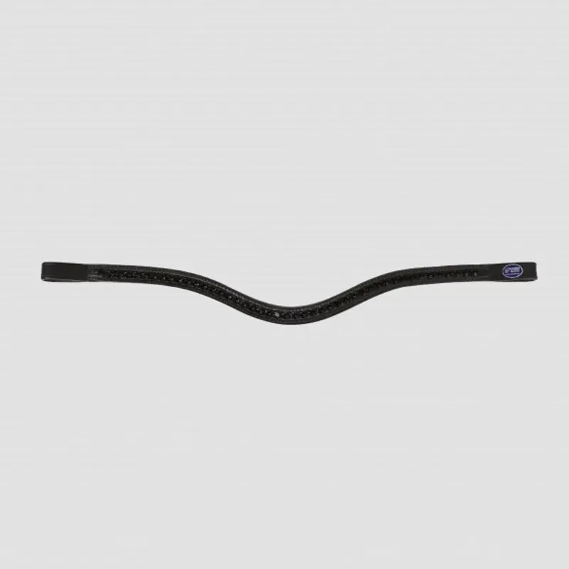 Passier Premium Crystal Waved Browband Graphite