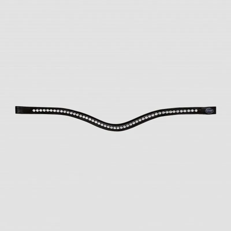 Passier Premium Crystal Waved Browband Clear