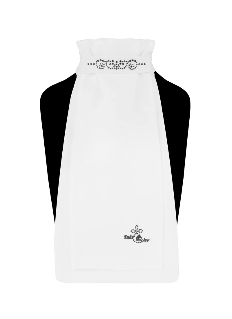 Fair Play Andrea Chic Ready Tied Stock White Black Crystals