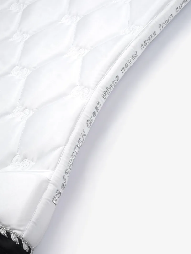PS of Sweden Dressage Signature Saddle Pad - White/Black-2