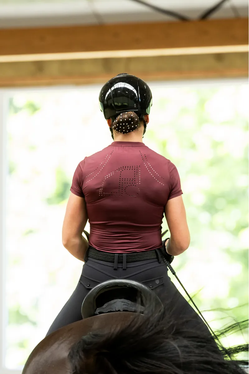 Redsware Fenne Technical T-shirt Merlot-9