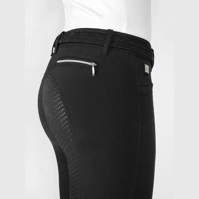 Equiline Ladies Cedar Grip Breeches Black -2