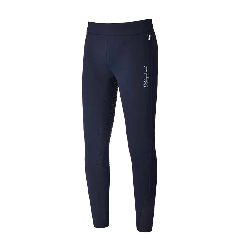 Kingsland Kids Kinsey Girls Full Grip Winter Leggins - Navy