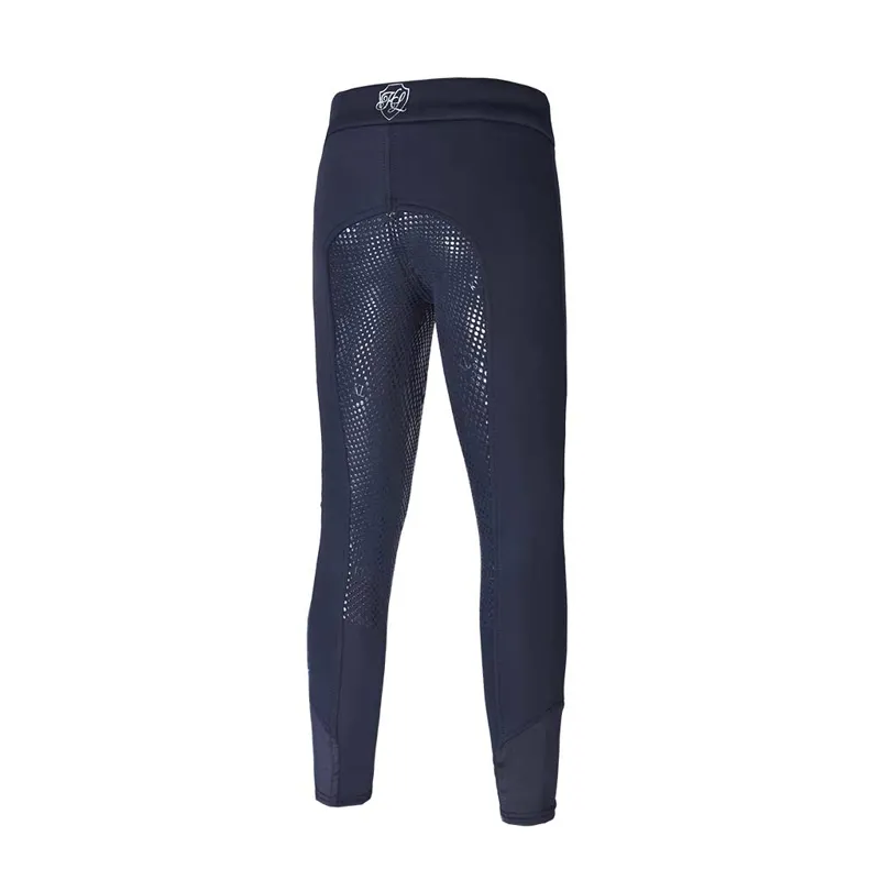 Kingsland Kids Kinsey Girls Full Grip Winter Leggins - Navy-1