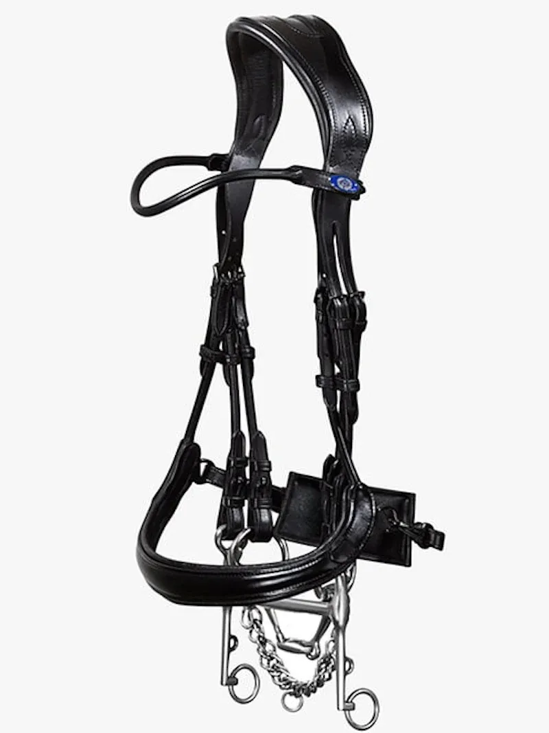 PS of Sweden Paragon Double Bridle - Black-2