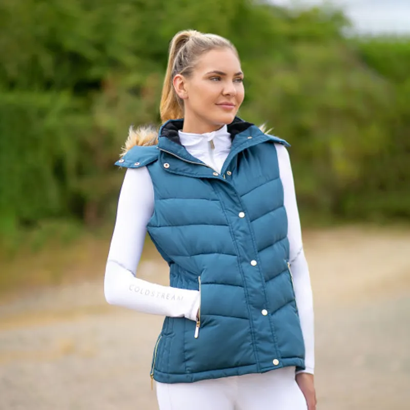 Coldstream Leitholm Quilted Gilet - - Cool Slate Blue-2