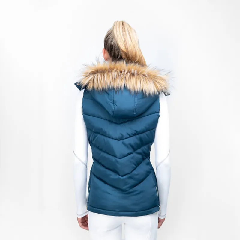 Coldstream Leitholm Quilted Gilet Cool Slate Blue