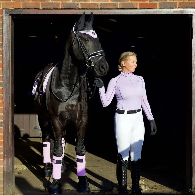 Woof Wear Performance Riding Shirt - Lilac-1