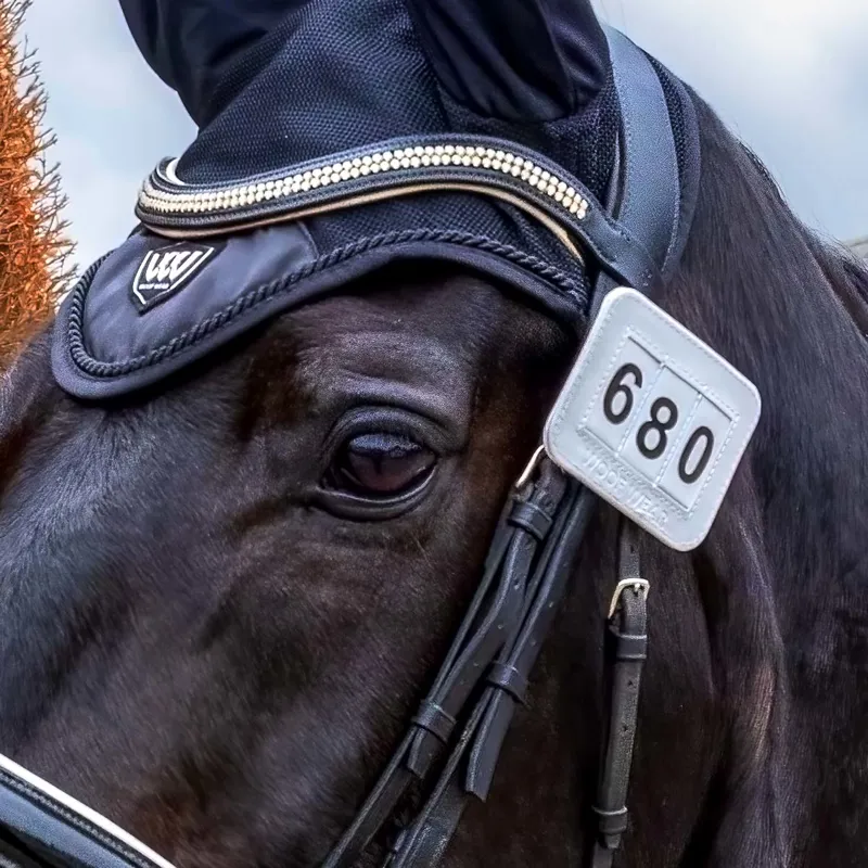 Woof Wear Bridle Number Holder - White-3