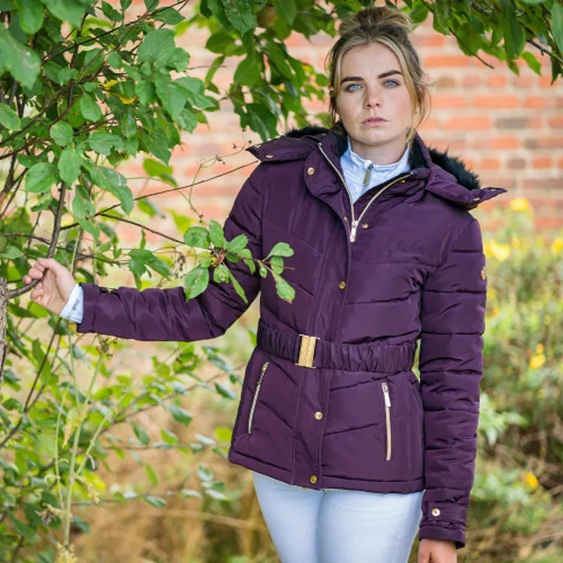 Coldstream Cornhill Quilted Coat - - Mulberry Purple