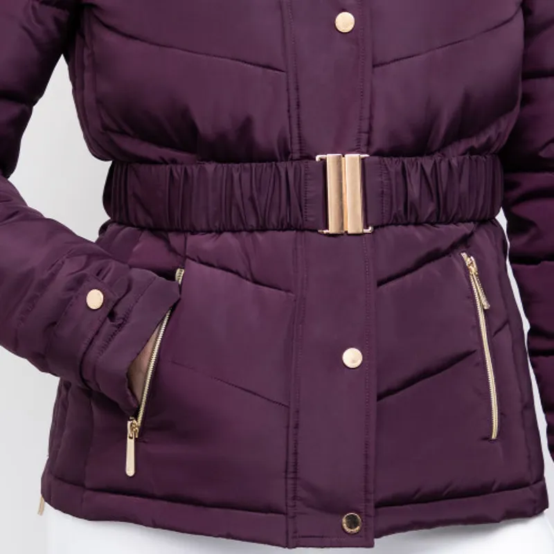 Coldstream Cornhill Quilted Coat - - Mulberry Purple-4