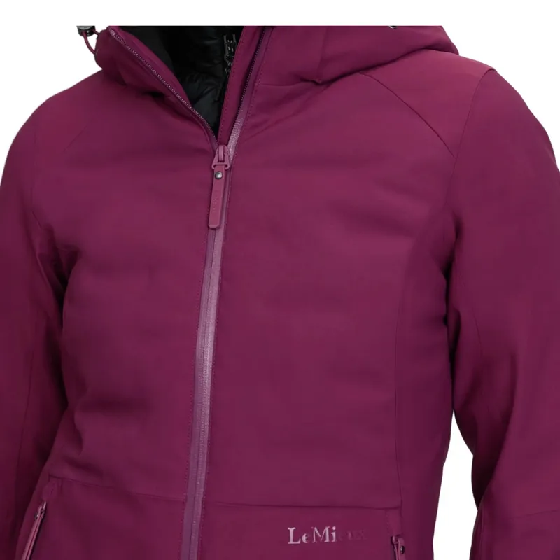 LeMieux Brooke Hybrid 3-in-1 Womens Waterproof Jacket - Blackberry-9