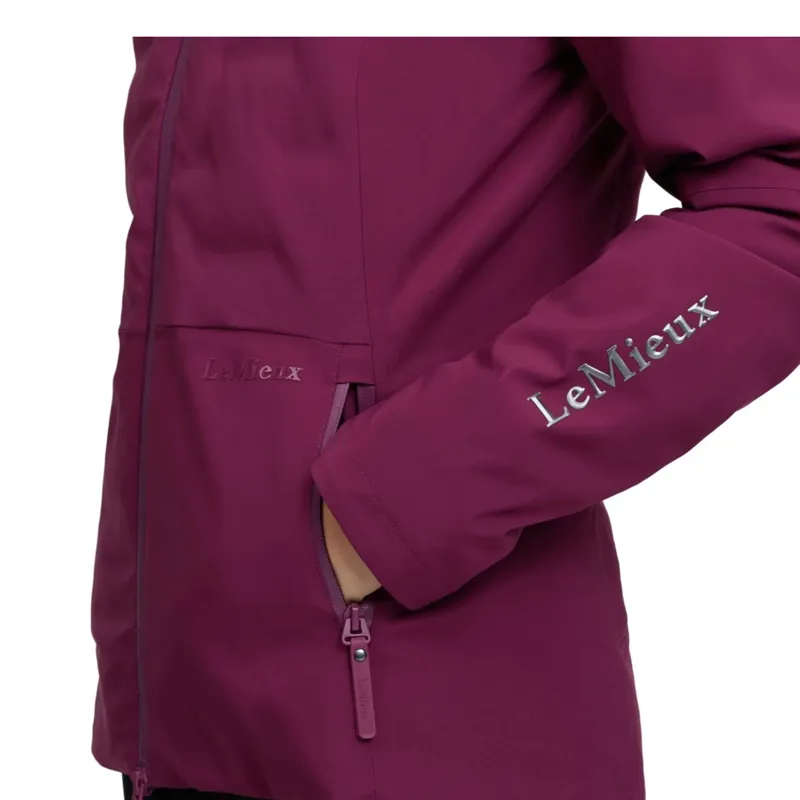 LeMieux Brooke Hybrid 3-in-1 Womens Waterproof Jacket - Blackberry-10