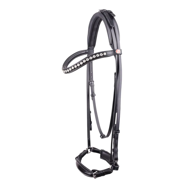 Kieffer Melody Drop Noseband Bridle - Black