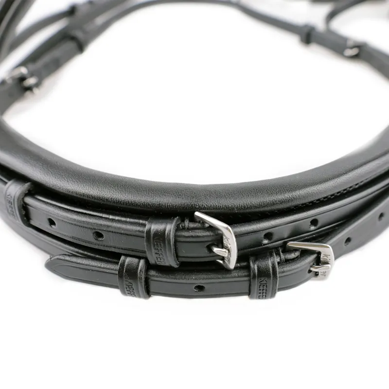 Kieffer Melody Drop Noseband Bridle - Black-2