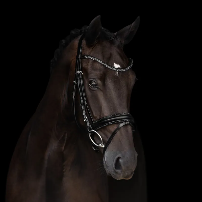Kieffer Grace Snaffle Bridle - Black-5