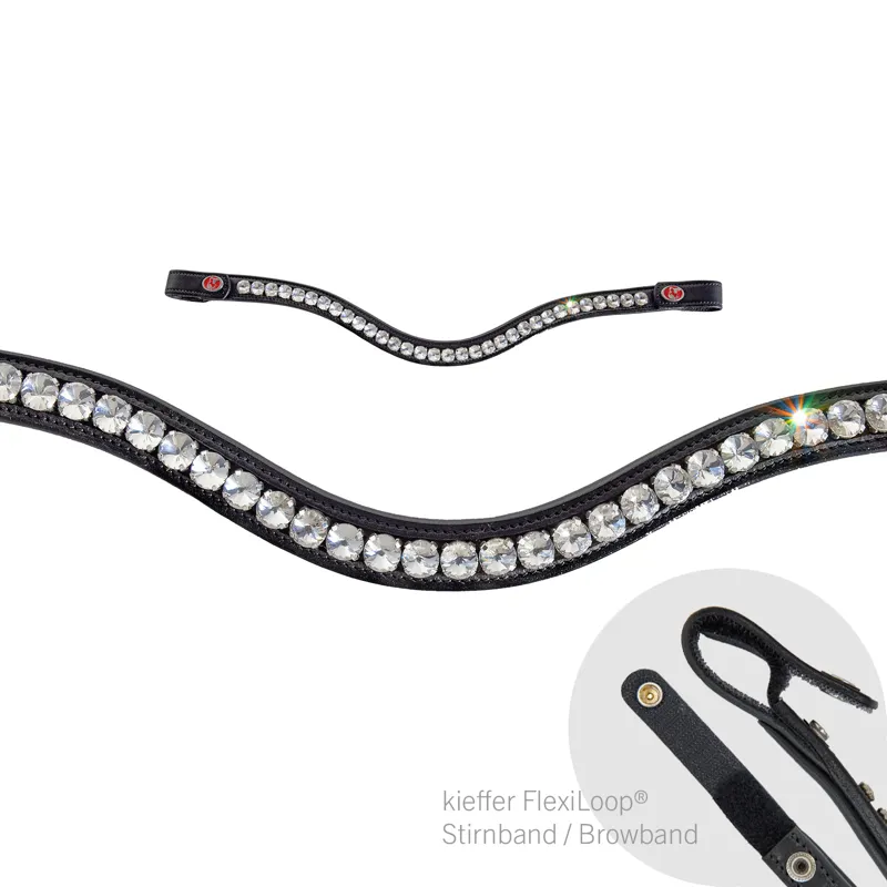 Kieffer Lina Snaffle Bridle - Black-2