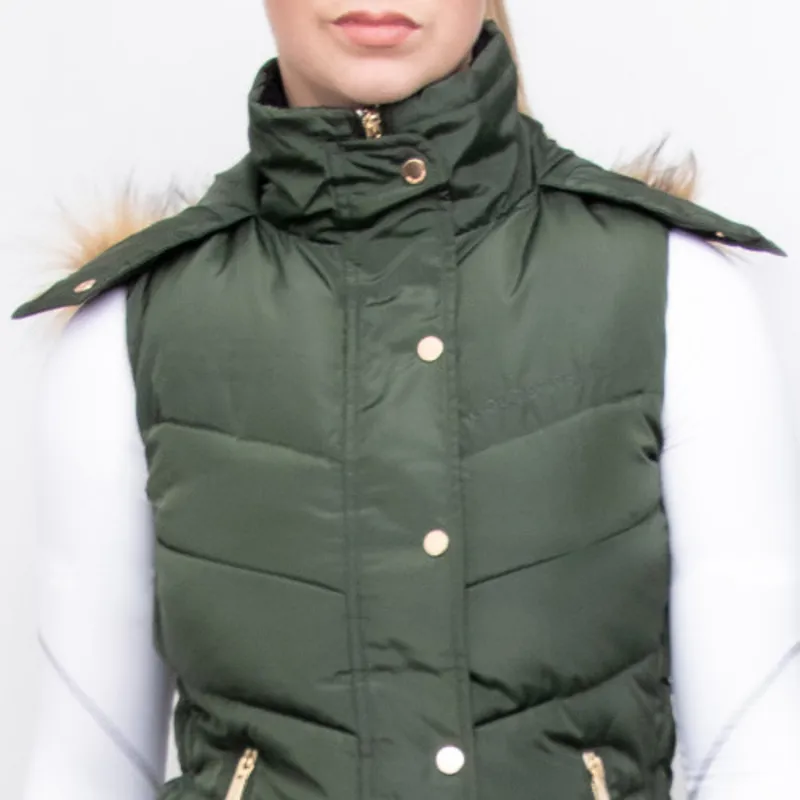 Coldstream Leitholm Quilted Gilet - - Fern Green-4