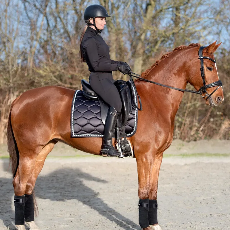 PS of Sweden Dressage Signature Saddle Pad - Black-3