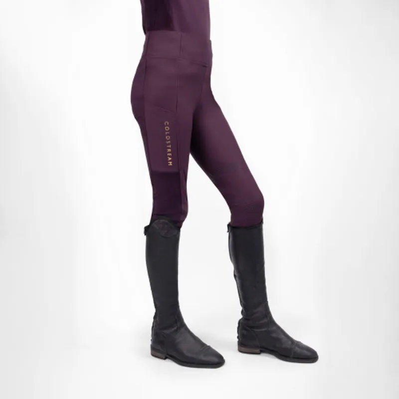 Coldstream Next Generation Ednam Riding Tights - - Mulberry Purple-3
