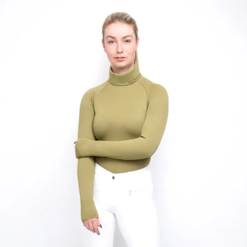 Coldstream Legars Roll Neck Top - - Olive Green-2