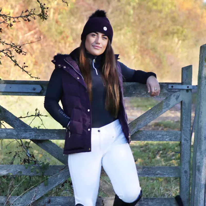 Coldstream Leitholm Quilted Gilet - - Mulberry Purple-1