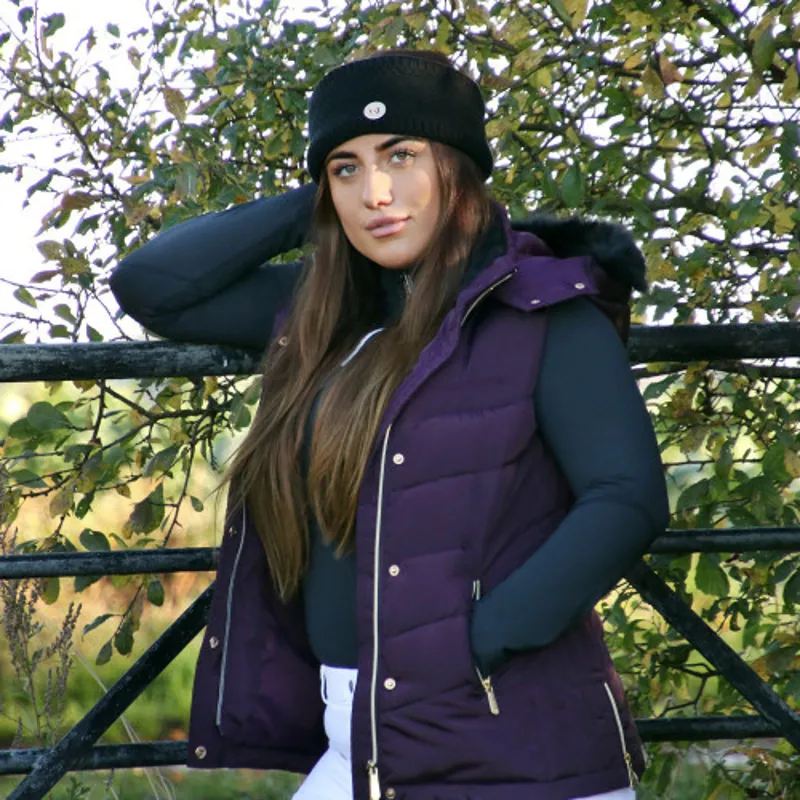 Coldstream Leitholm Quilted Gilet - - Mulberry Purple-2