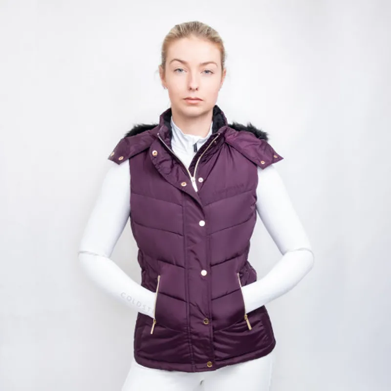 Coldstream Leitholm Quilted Gilet - - Mulberry Purple