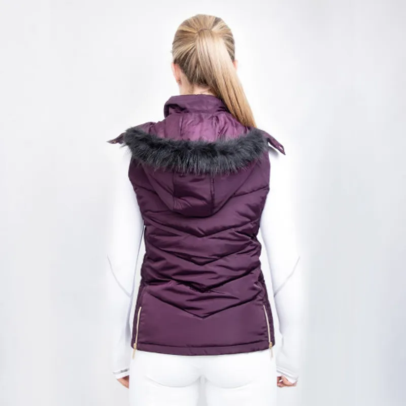Coldstream Leitholm Quilted Gilet - - Mulberry Purple-3