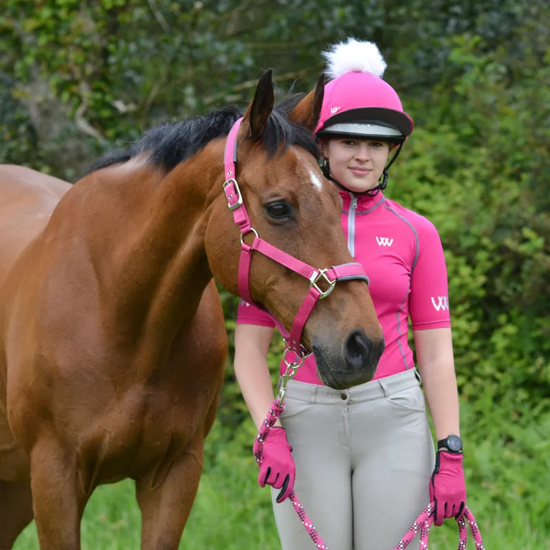 Woof Wear Contour Head Collar - Berry-1