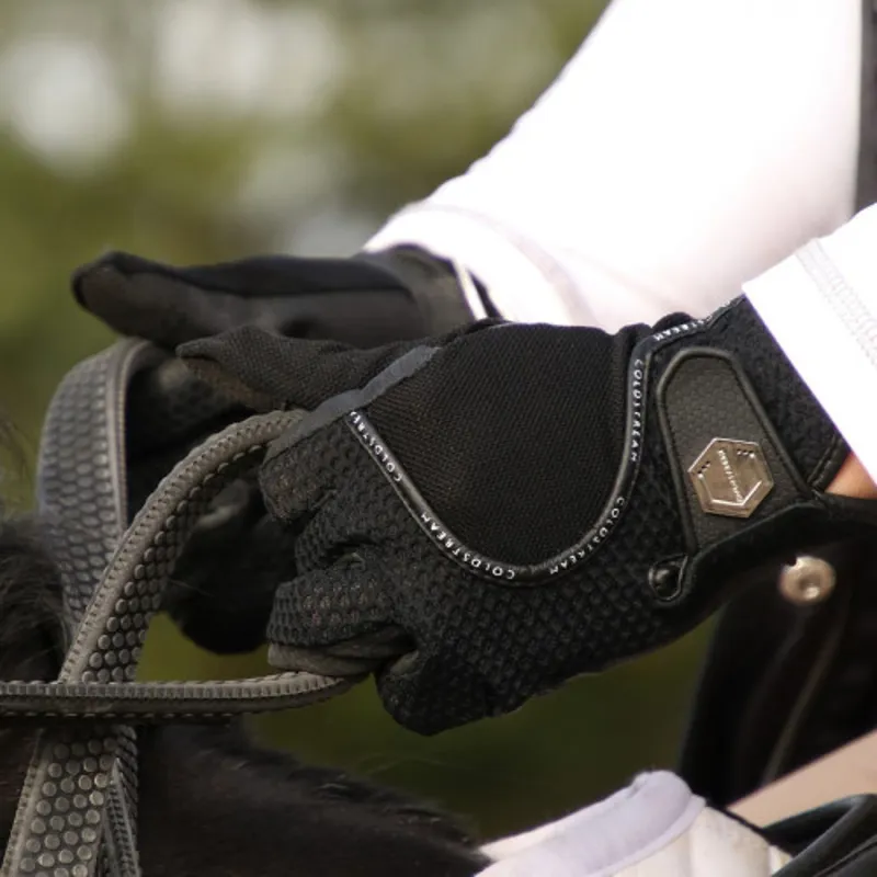 Coldstream Next Generation Swinton Combi Mesh Summer Riding Gloves - Black Kids 