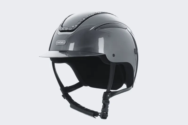 Evoke Callisto Classic Peak Black Metallic/Marcasite Crystal Frame-3